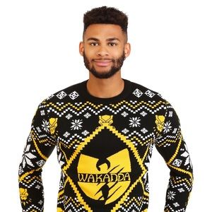 Marvel/Wu Tang Wakanda Ugly Christmas Sweater, Marvel Black Panther, 3X NWT